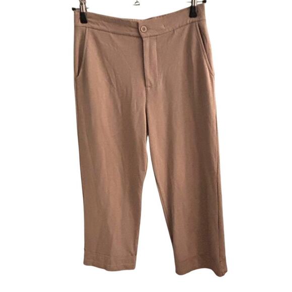 Sundays We Are Sundays Wide Leg Crop Lounge Pants Taupe Size Medium - Picture 1 of 7